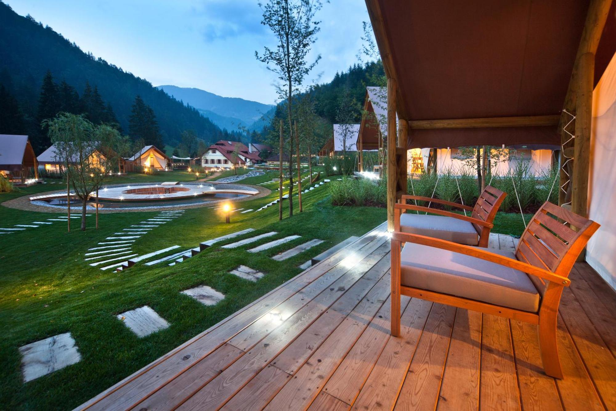 Charming Slovenia - Herbal Glamping Resort Ljubno Eksteriør bilde