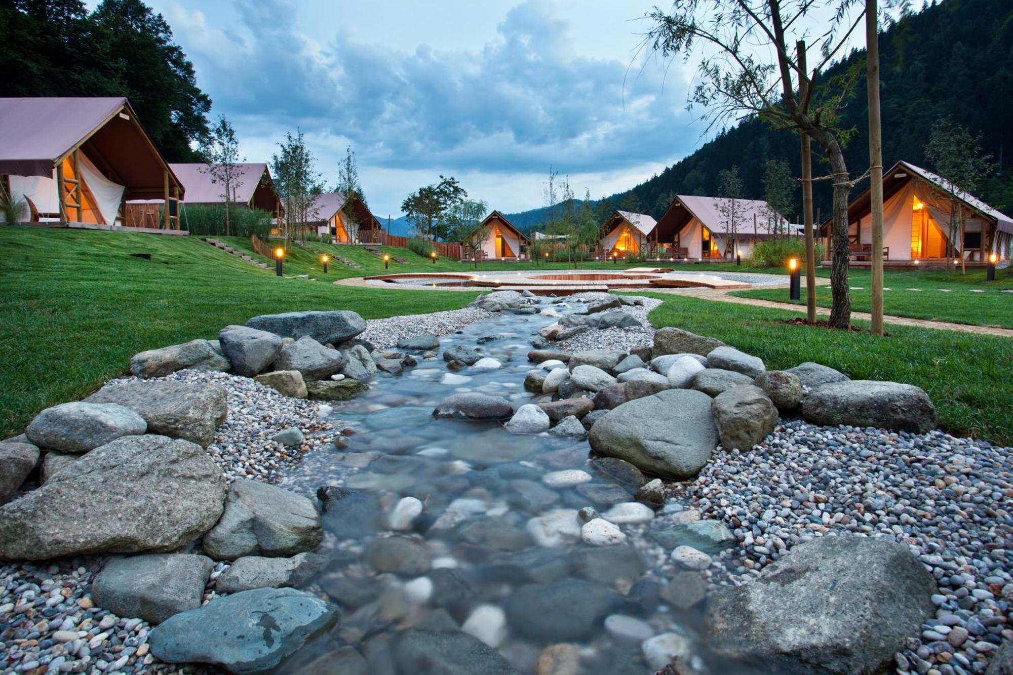 Charming Slovenia - Herbal Glamping Resort Ljubno Eksteriør bilde